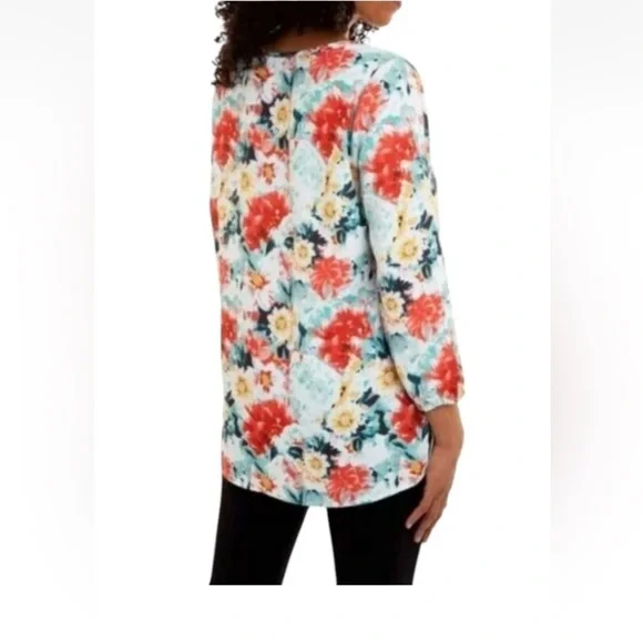 Mario Serrani Multicolor Floral Blouse - Picture 3 of 4